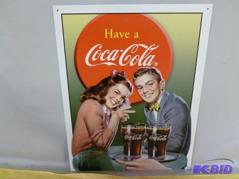 lot 17 image: Collectible Have A Coca-Cola&nbspMetal Sign ...