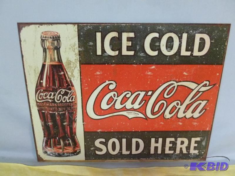lot 19 image: Collectible Ice Cold Coca-Cola Sold Here ...