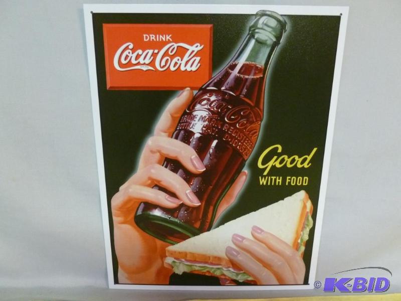 lot 28 image: Collectible Drink Coca-Cola Good With Food&nb...