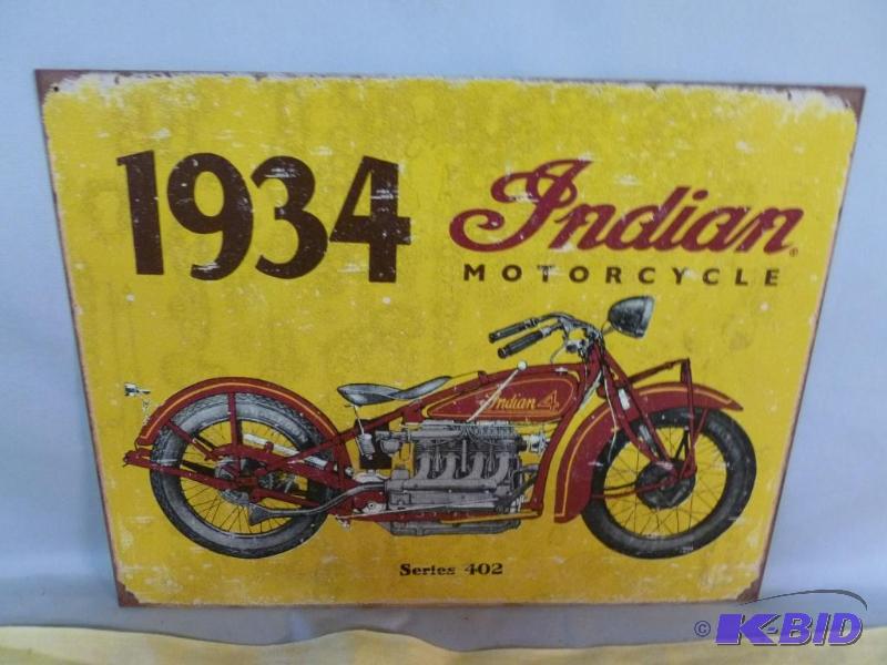 lot 49 image: Collectible 1934 Indian Motorcycle Series 402...