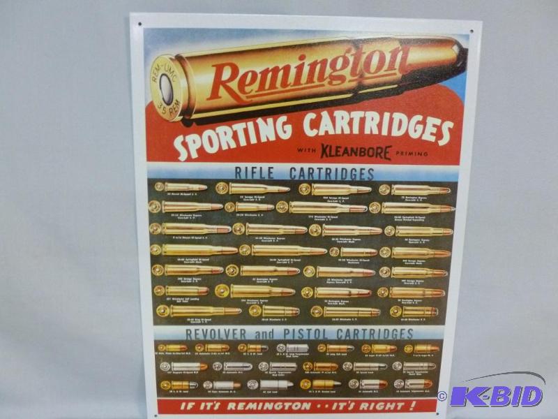 lot 56 image: Collectible Remington Sporting Cartridges Met...