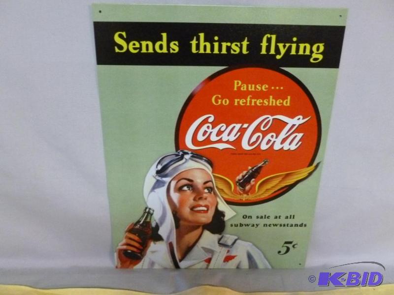 lot 58 image: Collectible Coca - Cola Sends Thirst Flying M...