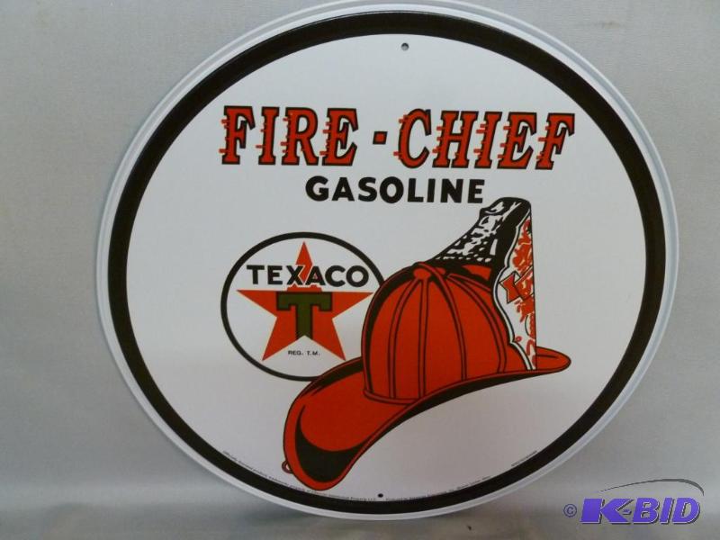 lot 77 image: Collectible Texaco Fire-Chief Gasoline Metal ...