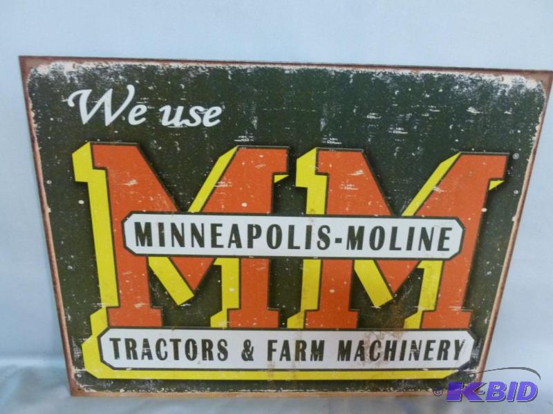 lot 93 image: Collectible We Use Minneapolis Moline Metal S...