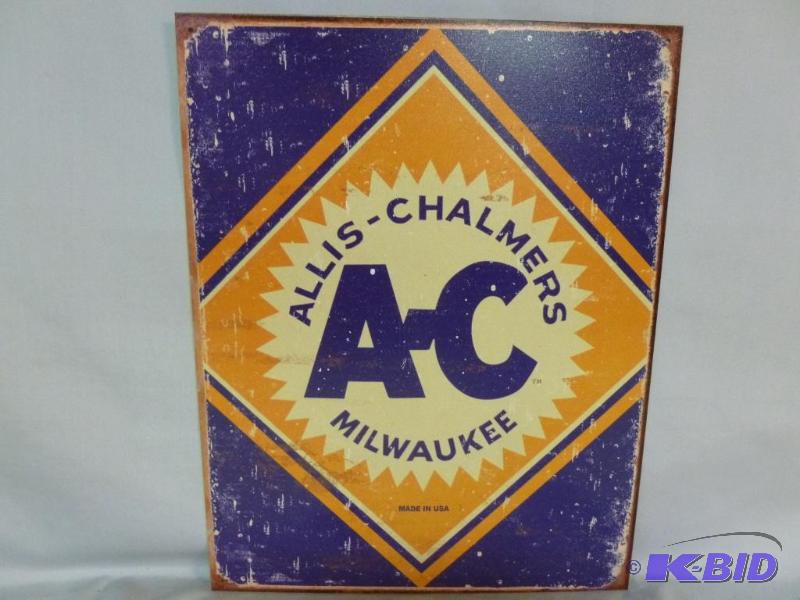 lot 94 image: Collectible Allis Chalmers Milwaukee Metal Si...