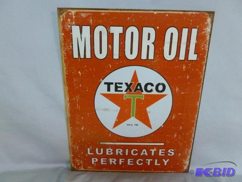 lot 98 image: Collectible Texaco Motor Oil Lubricates Perfe...