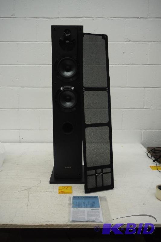 lot 21 image: Sony SSCS3 3-Way Floor-Standing Speaker (Single)