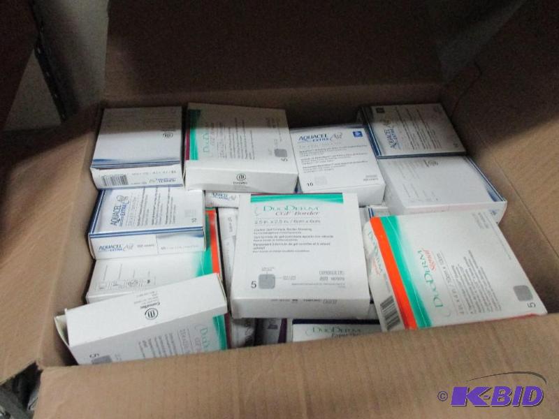 Box of dressing bandages...
