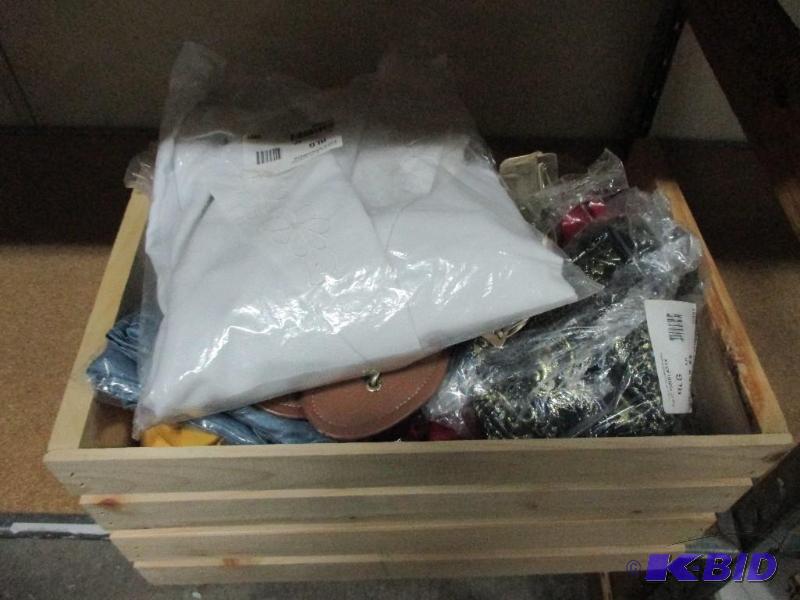 box of clothes...