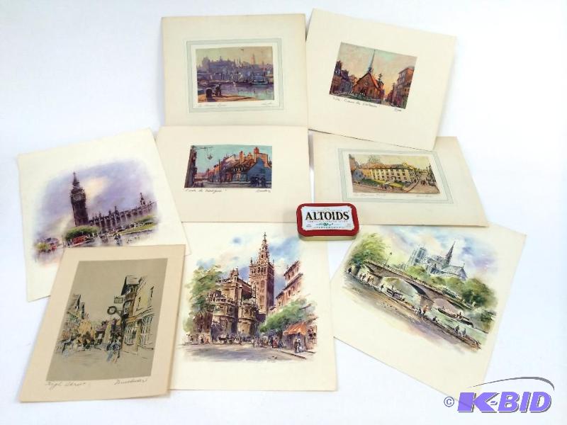 lot 18 image: Eight Signed Prints