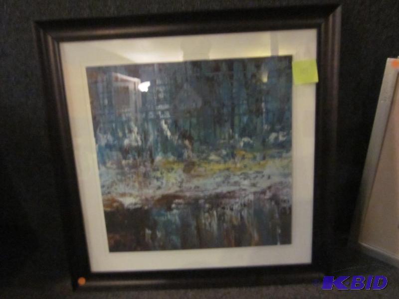Medium 20 inch framed original wall art.  &n...