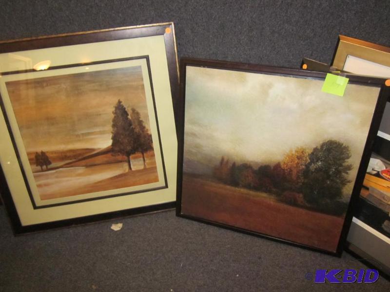 Pair of 20 inch framed art.  &nbsp  &nbsp...