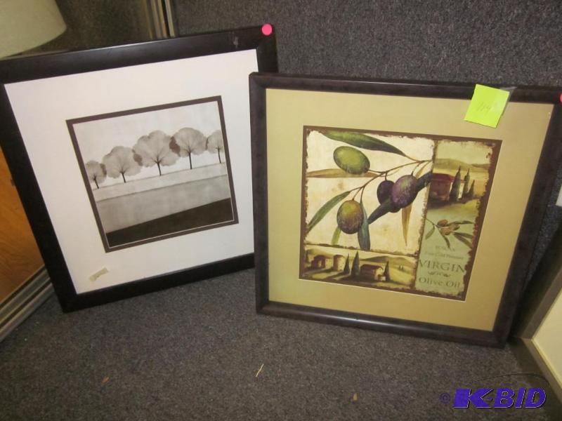 Pair of 20 inch framed wall prints.   &nbsp...