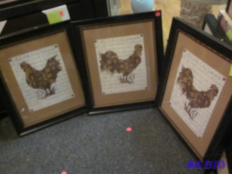 Lot of (3) 16 inch framed prints.&nbsp  &nbs...