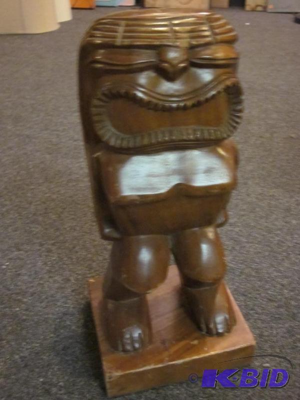 12 inch solid hand carved Aztec figure.  &nb...