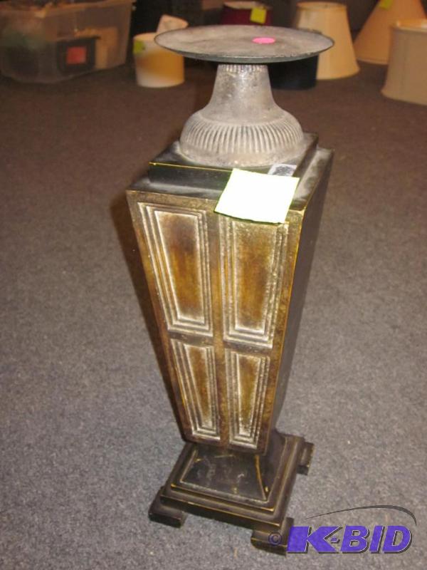 Large 12 inch metal candle stand.  &nbsp  &...