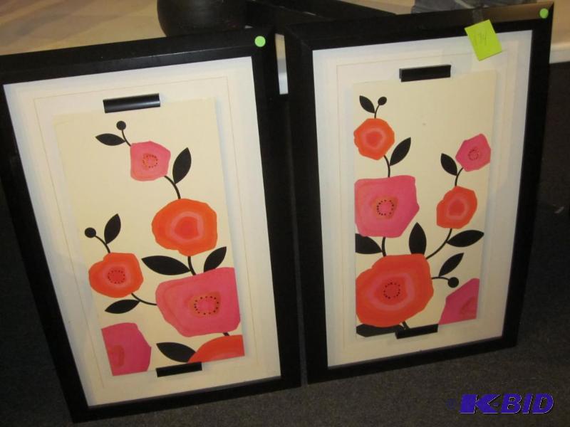 Pair of 30 inch framed artwork.&nbsp  &nbsp...