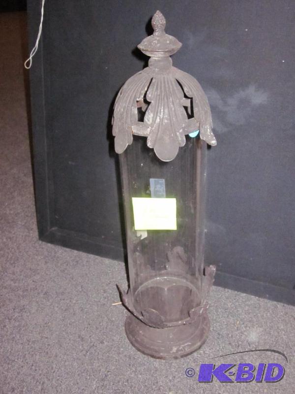 12 inch glass and metal candle surround.&nbs...