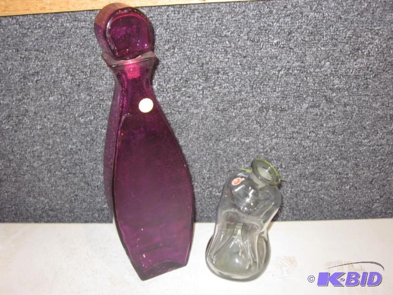 Pair of decorative glass.  &nbsp  &nbsp...