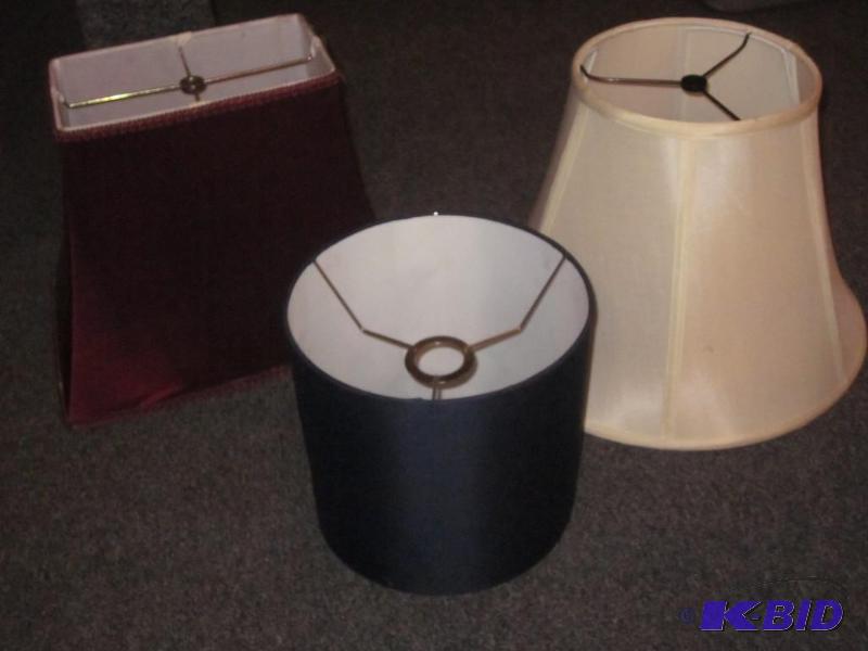 Lot of (3) lamp shades.&nbsp  &nbsp  &nbsp...