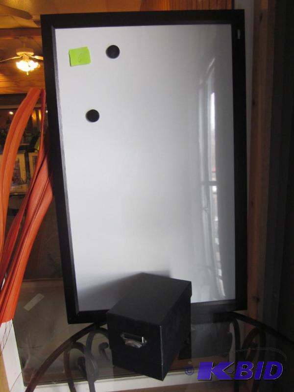 Dry erase board and card organizer.  &nbsp  ...
