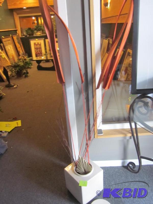 Home decor plant filler and sticks in a squar...