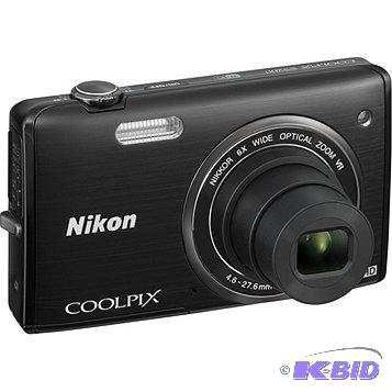 NEW -- Nikon Coolpix 16MP6x Zoom Black Camer...