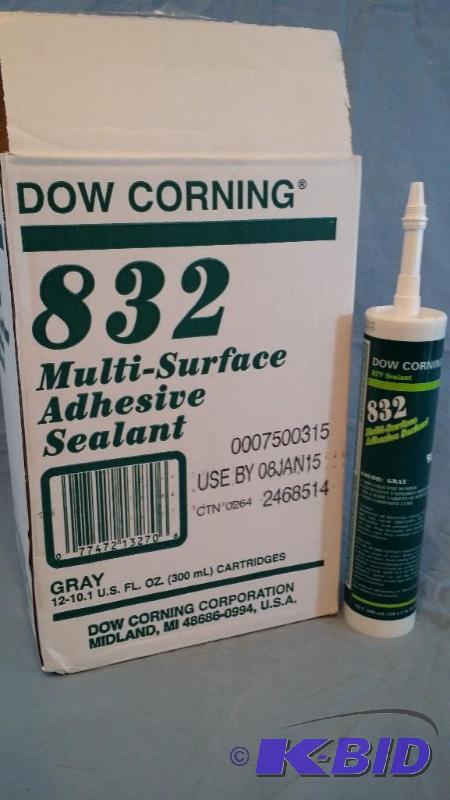 Case of 12 Dow Corning 832 Multi Surface Adhesive Sealant