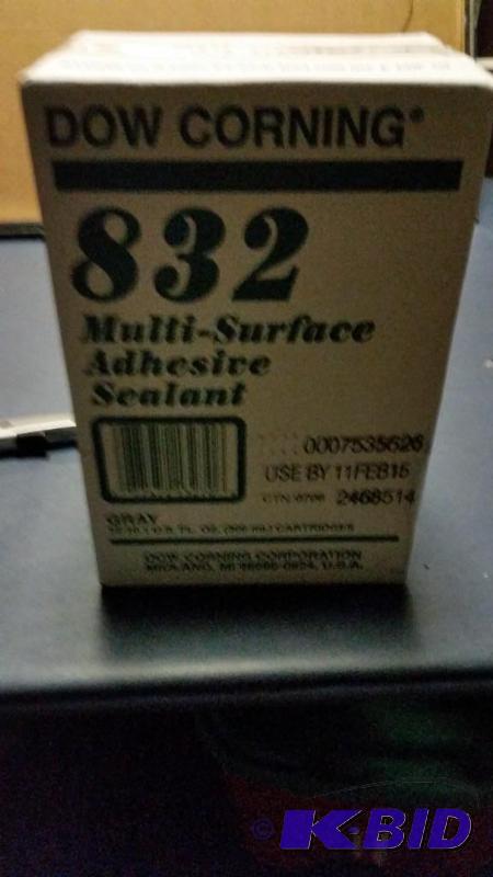 Case of 12 Dow Corning 832 Multi Surface Adhesive Sealant