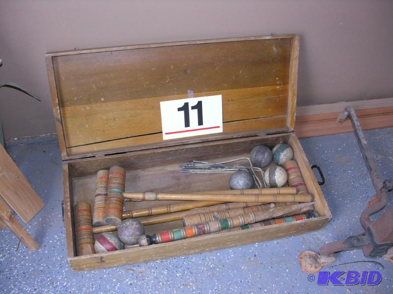 Antique Croquet Set