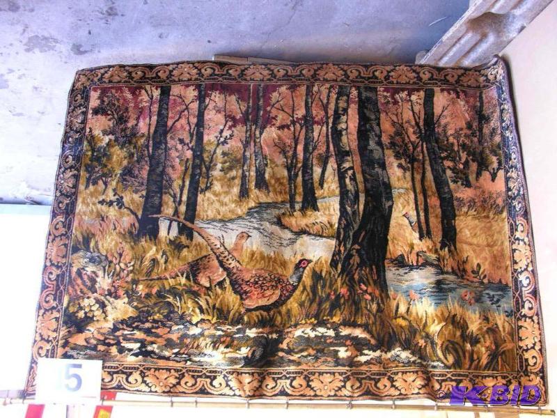 Textile Pheasant Wall Hanging