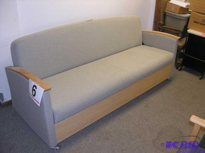 Grey Sofa with Sleeper Pullout