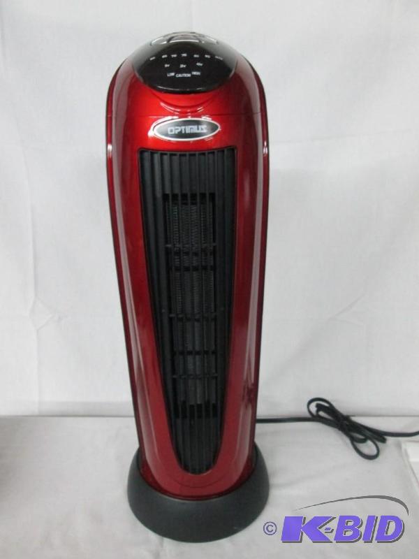 lot 33 image: Optimus 10001500 Watt Oscillating Tower Heater