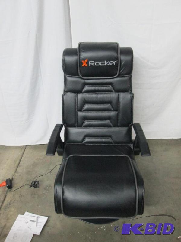 lot 6 image: X-Rocker Bluetooth Pedestal Chair