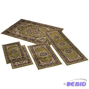 New Orian 5pc Sahara Area Rug Set - MSRP $129...