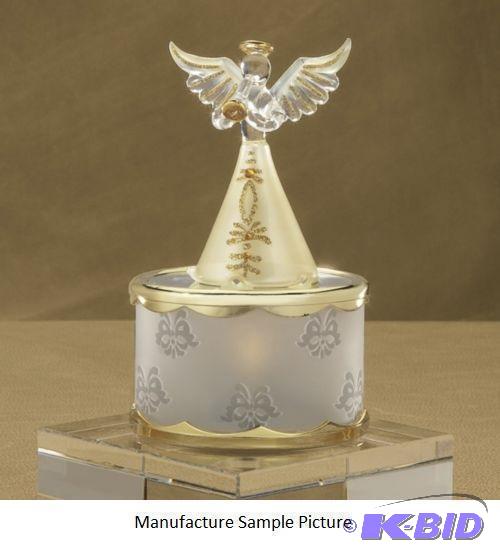 lot 100 image: Lit Glass Angel - An exquisite gift, this han...