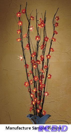 lot 115 image: Lighted Flower Branches - In the daylight, th...
