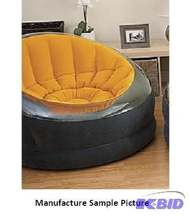 lot 148 image: Beanless Bag Chair - Orange - Because its fi...