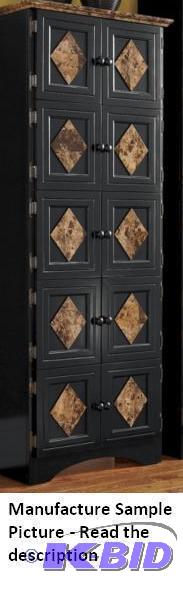 lot 153 image: Faux Marble 10 Door Cabinet - Laminated faux ...