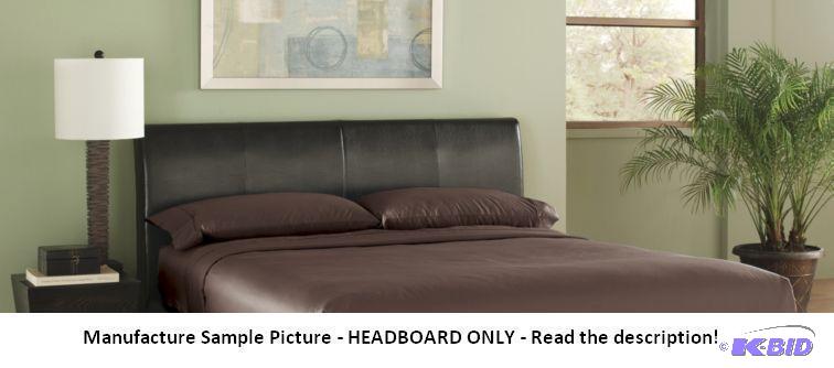 lot 42 image: Espresso Headboard - HEADBOARD ONLY - Full Si...