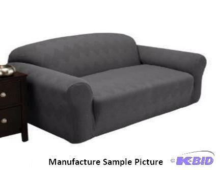lot 47 image: Stretch Sensations Slipcover - GRAY - SOFA - ...