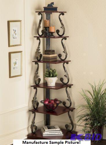 lot 55 image: Ornate Corner Shelf -&nbspAdd elegance and d...