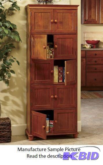 lot 91 image: Ten Door Pantry Exclusive - Oak Finish - Comp...