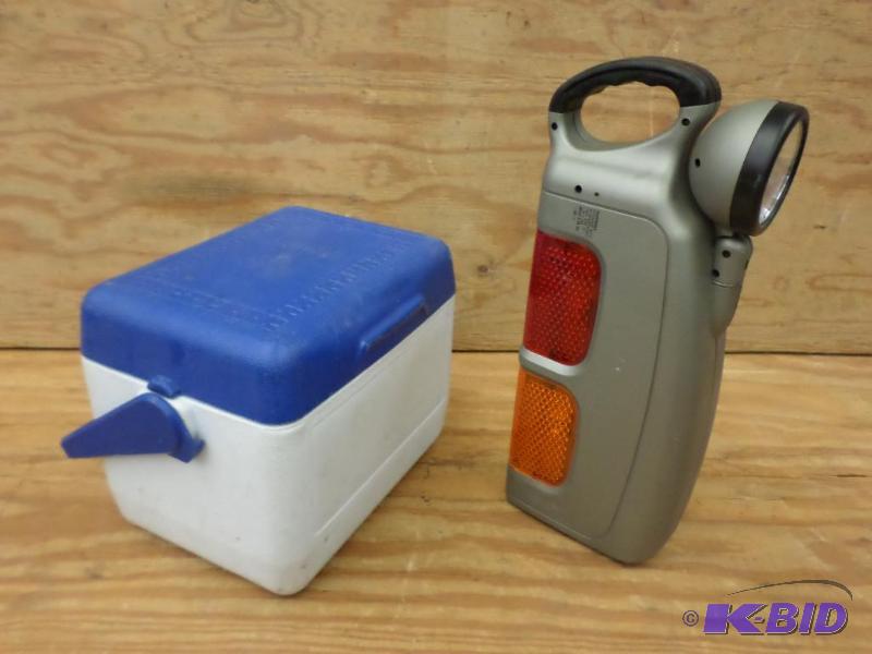 lot 107 image: (1) Roadside Kit & (1) Lunch Cooler...