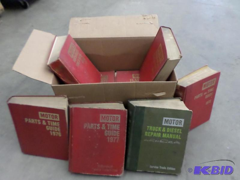 lot 126 image: Box Full Of Auto Repair Manuals--See Pictures...