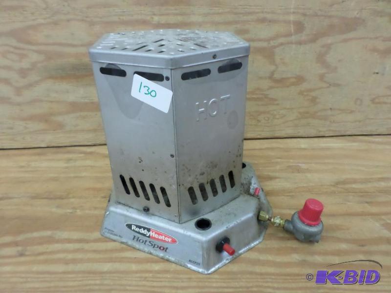 lot 130 image: Reddy Heater Hot-Spot 15-25000 BTU LP Heater...