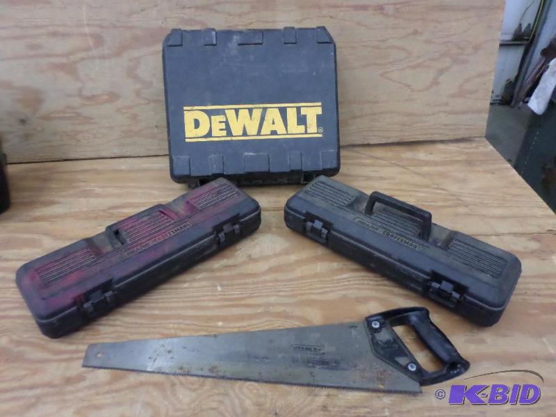 lot 133 image: Lot Of Misc Tool Cases & (1) Saw...