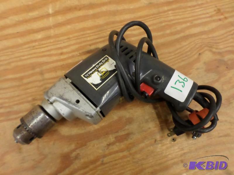 lot 136 image: John Deere 12" Heavy Duty Electric Dril...