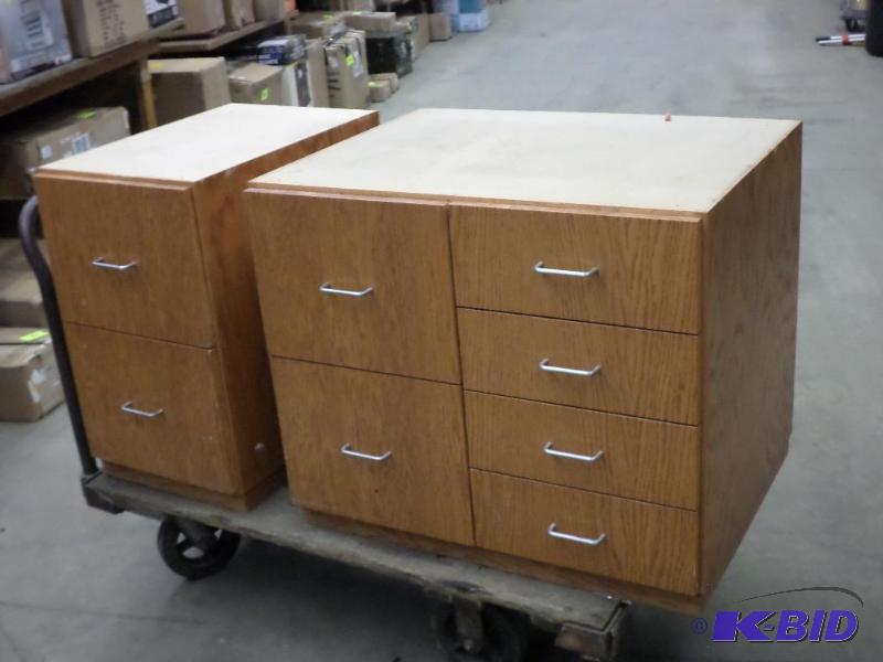 lot 16 image: (2) Under-Counter Wooden Cabinets...