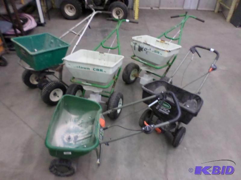 lot 30 image: Lot Of (5) FertilizerSalt Spreaders, For Par...
